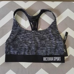 Victoria secret sport bra marl grey Small NWT